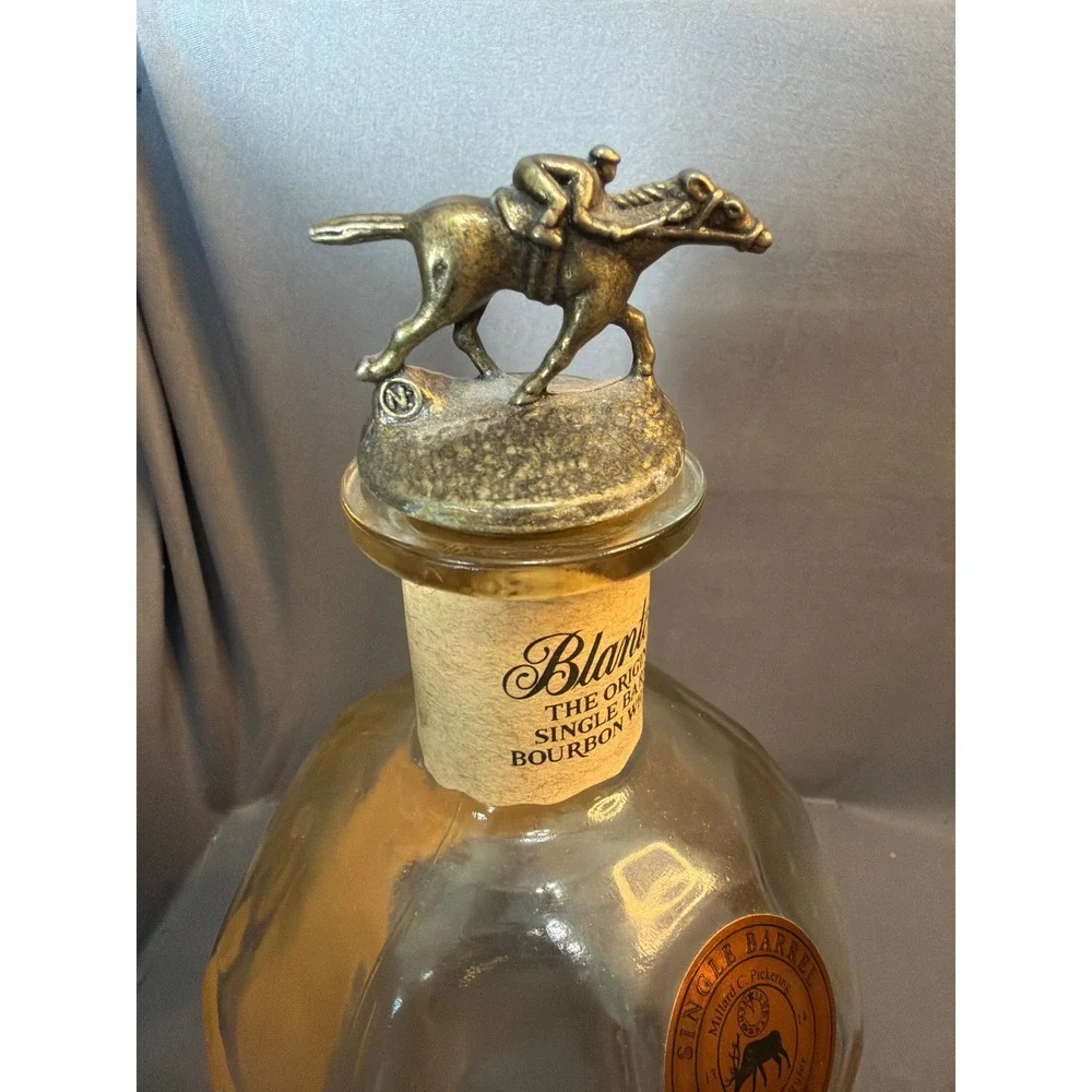 Blanton's Single Barrel Bourbon Empty Bottles with Stopper Letters B A N T S Set